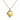 Gold locket necklace on a white background