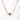 Gold chain necklace with a single gray pearl on a white background