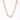 Gold chain necklace with pearls on a white background