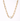 Gold chain necklace with pearls on a white background