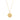 Gold necklace with a a gratitude pendant 