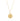 Gold necklace with a a gratitude pendant 