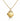 Gold locket necklace on a white background