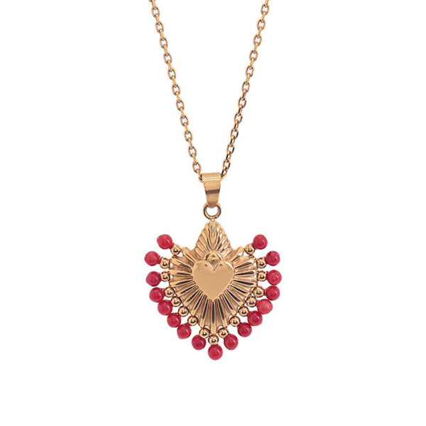 アクセサリー searoomlynn Coral heart necklaces il_fullxfull.2681430112_906i.jpg