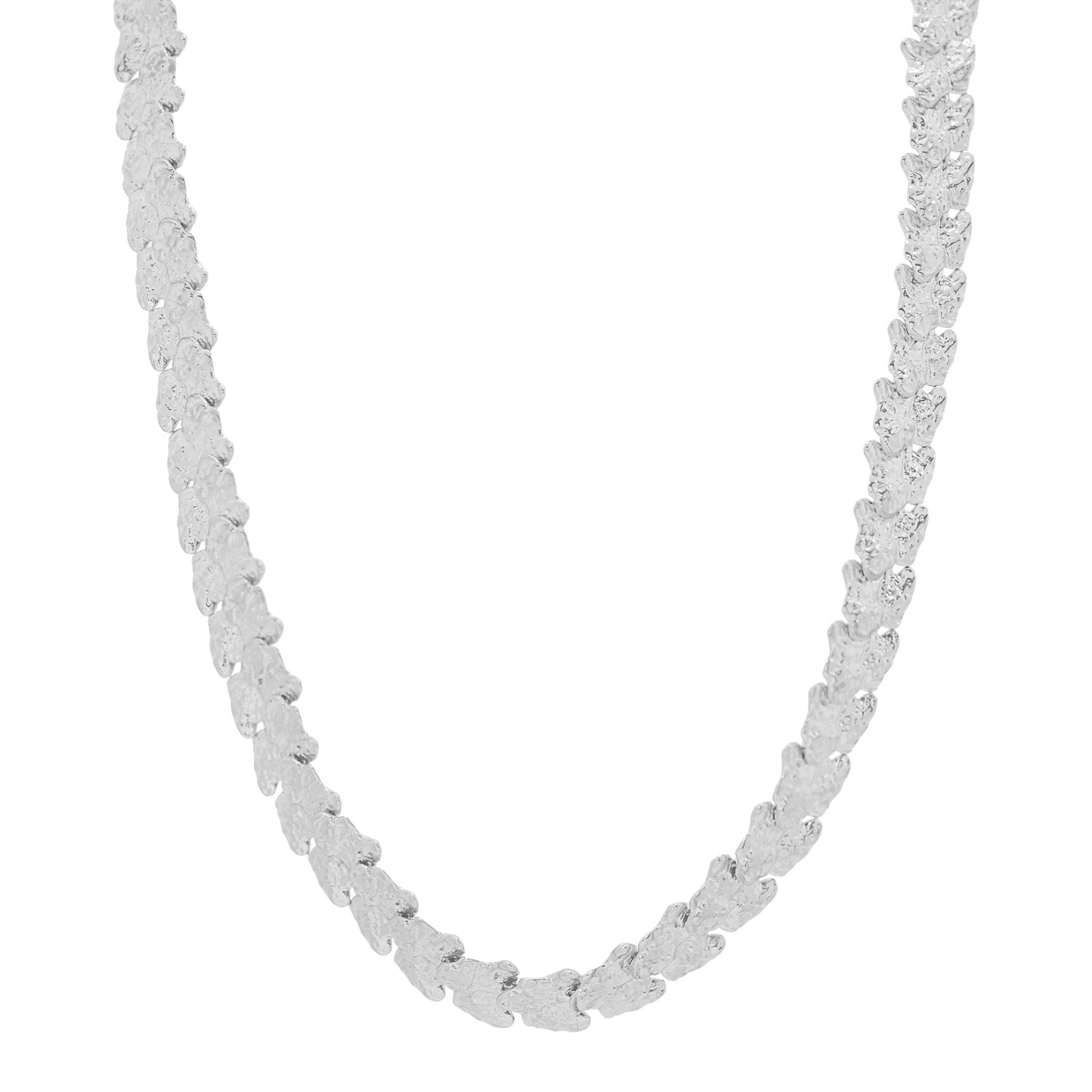 DELIA Semi Rigid Necklace Silver
