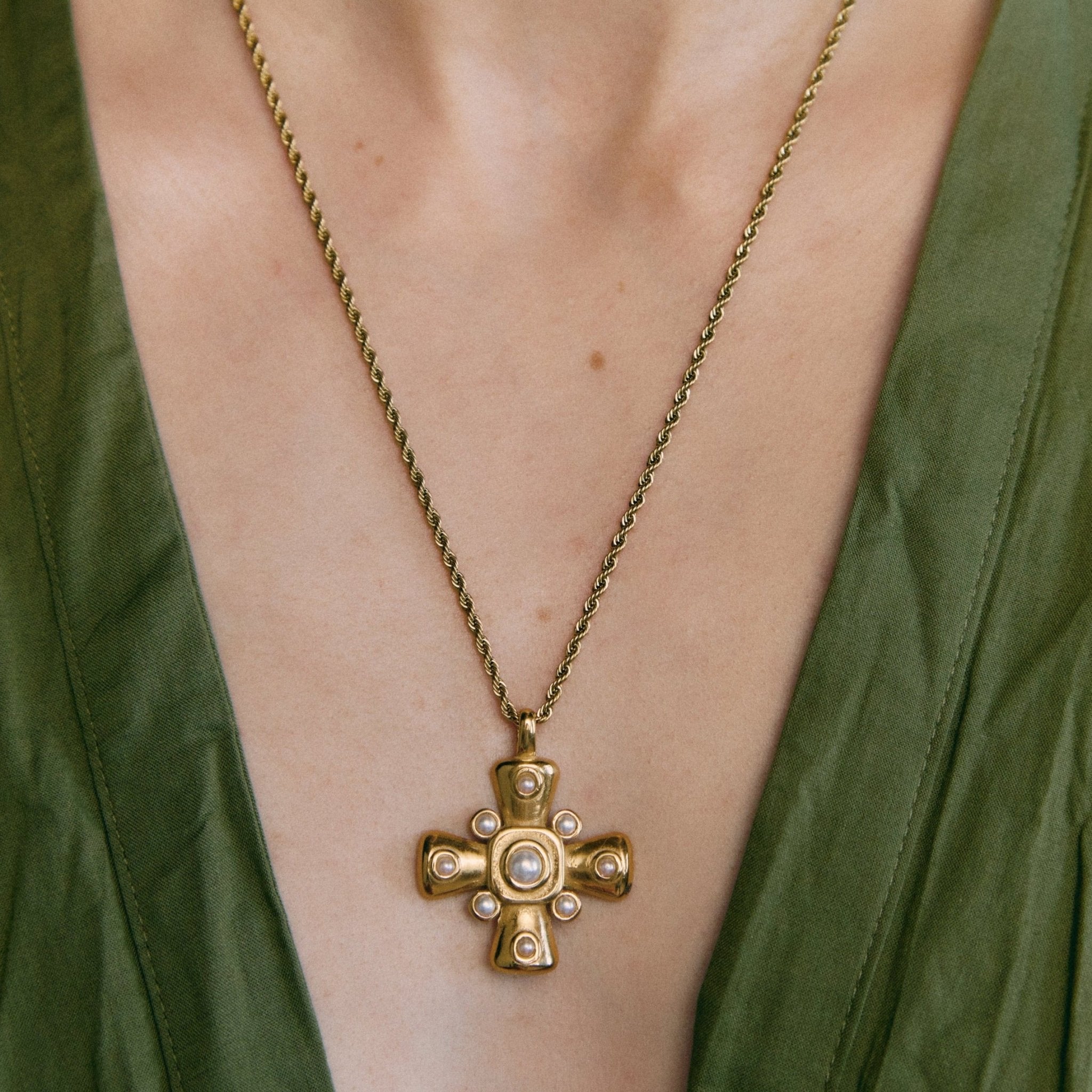 ELENA Cross Necklace