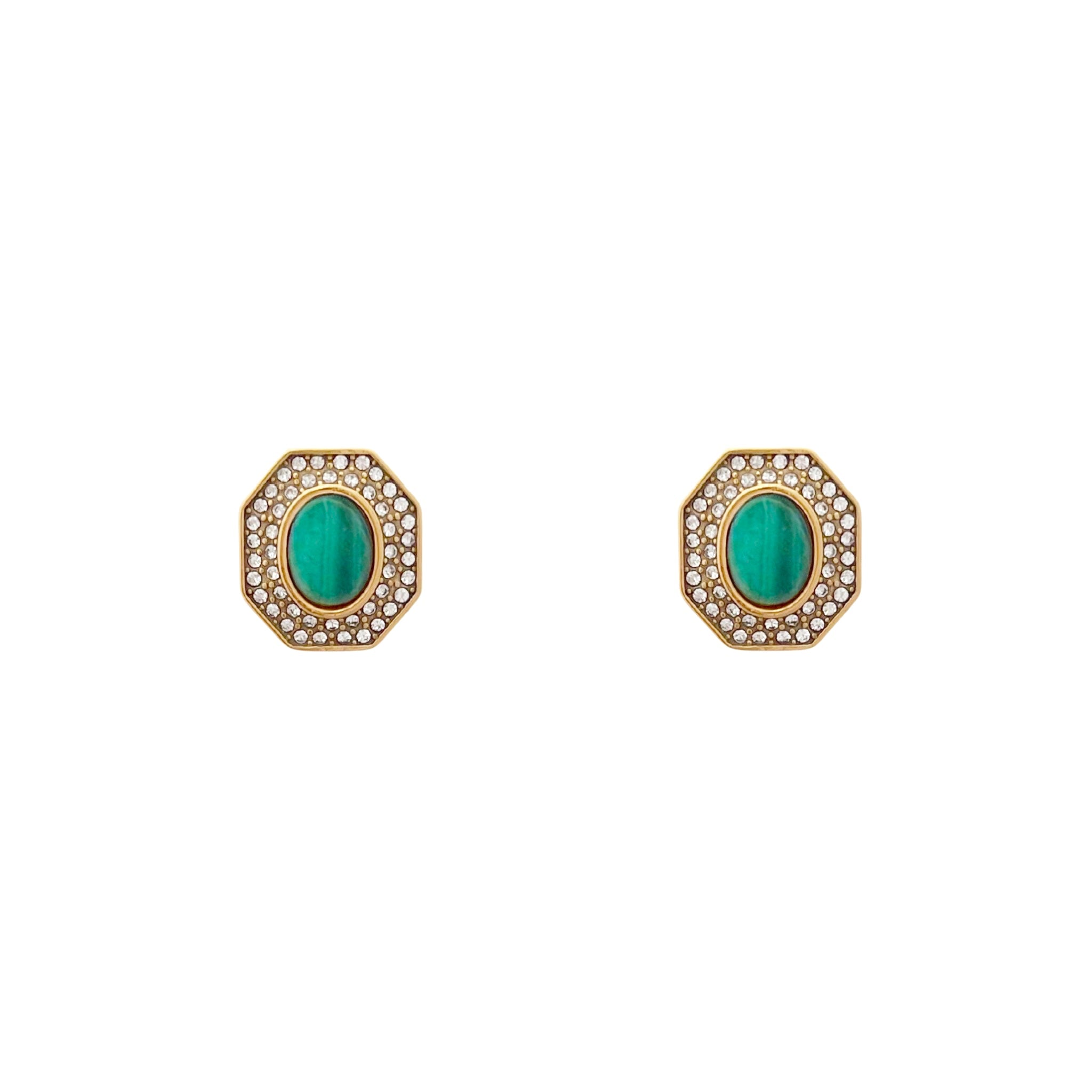 ESTELA Earring -Malachite-