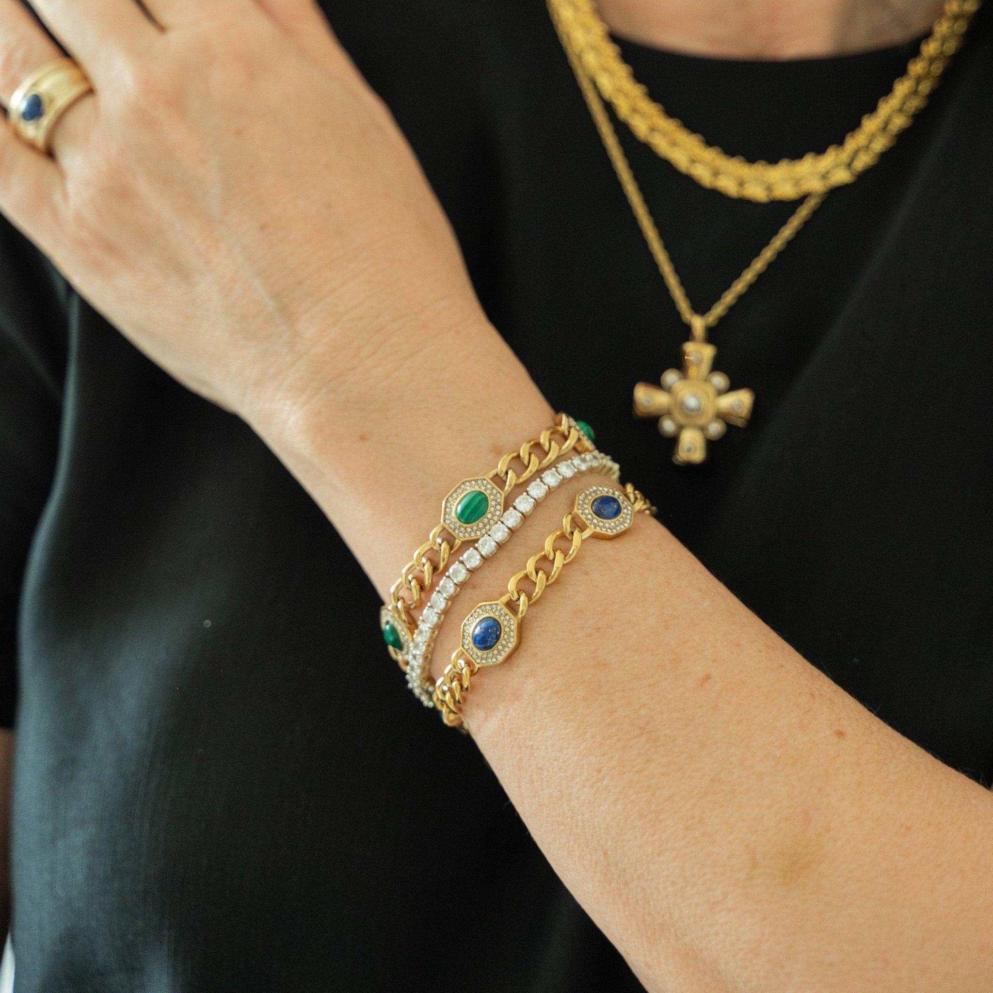 ESTELA Bracelet -Malachite-