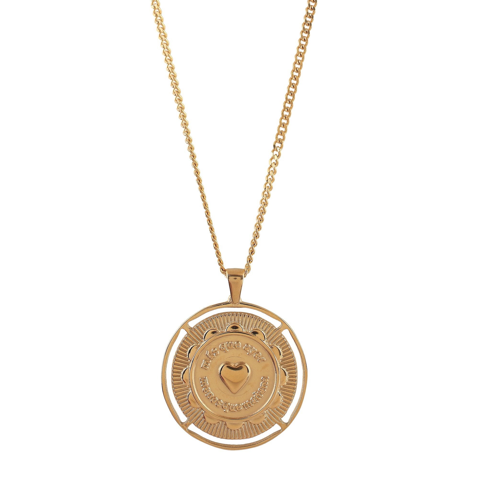KEEP GOING Medallion Necklace