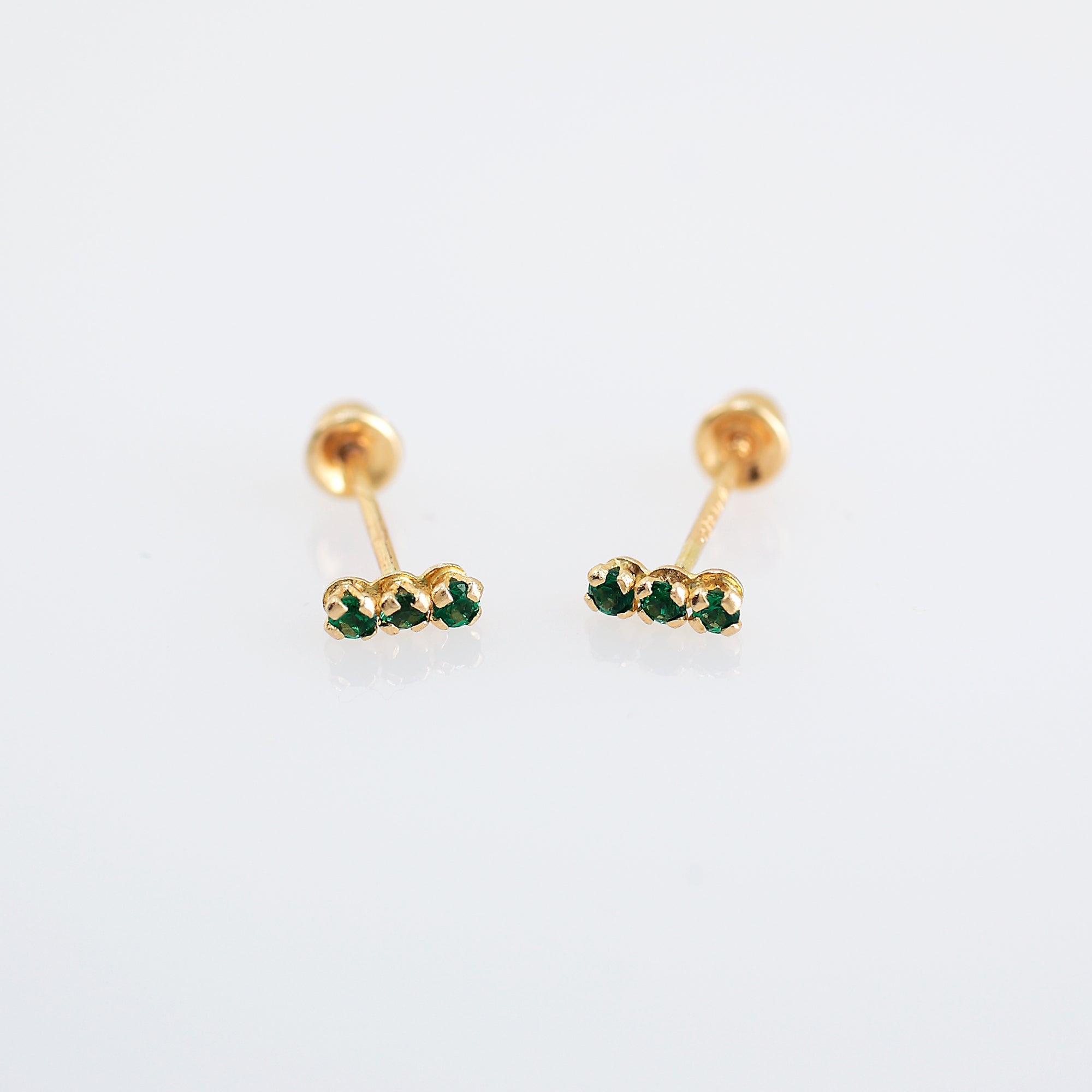 NINA EARRINGS -GREEN-