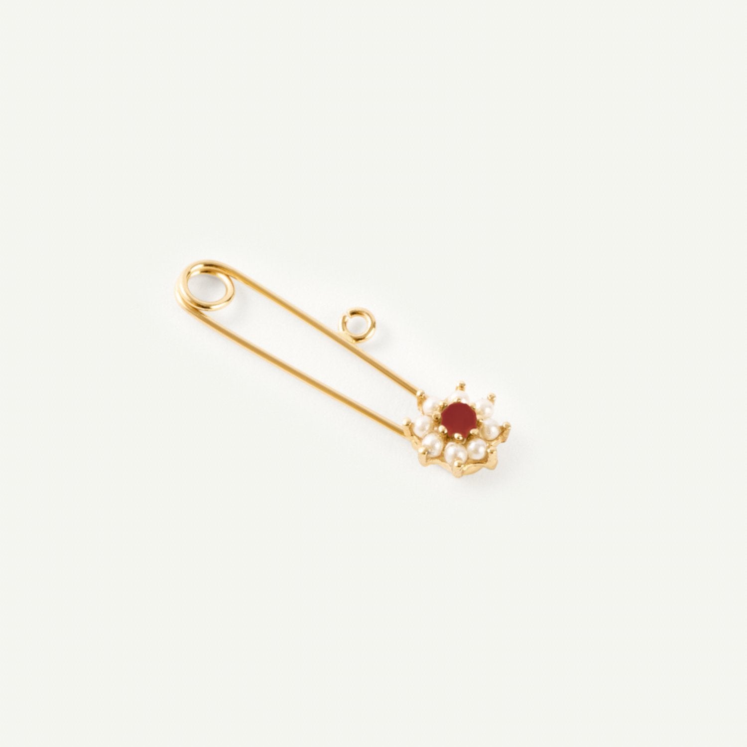 NOLA Pearl & Coral Flower BABY PIN