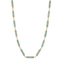'ORIGEN' Stones Bars Necklace - Green Aventurine - Ibiza Passion