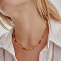 'ORIGEN' Stones Bars Necklace - Jade - Ibiza Passion