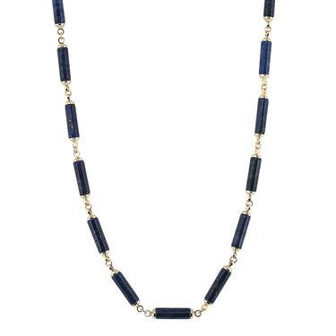 'ORIGEN' Stones Bars Necklace -Lapis - Ibiza Passion
