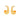 PENSIVE Earrings -Gold Medium-