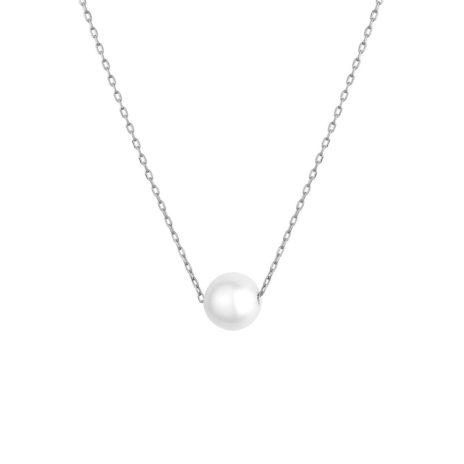 RAYA CHAIN & AKOYA PEARL -18k WHITE GOLD-