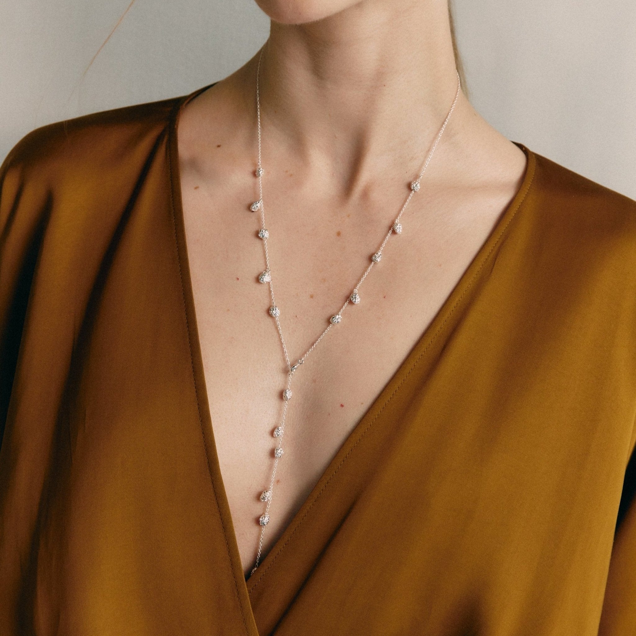 TALIA Necklace -Silver-