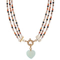 'VIDA' Triple Choker Necklace - Earth Tones- - Ibiza Passion