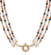 'VIDA' Triple Choker Necklace - Earth Tones- - Ibiza Passion