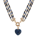 'VIDA' Triple Choker Necklace - Ocean Tones- - Ibiza Passion